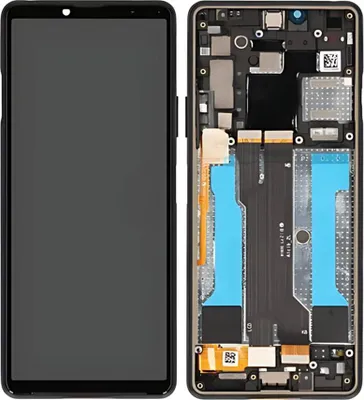 Produktbild von Original Sony Xperia 10 III OLED Display Touchscreen Bildschirm Rahmen Schwarz & Werkzeug