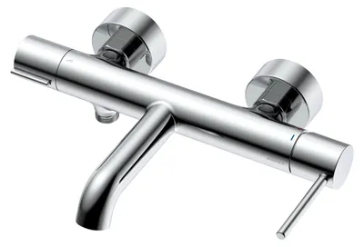 Produktbild von AVAPAX | Badewannenarmatur aus Messing - 150 mm Anschlussabstand - Chrom glänzend - Mit Brauseumsteller