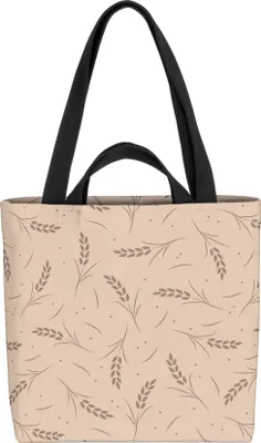 Produktbild von VOID Hafer Muster Getreide Tasche 33x33x14cm,15l Einkaufs-Beutel Shopper Einkaufs-Tasche Bag