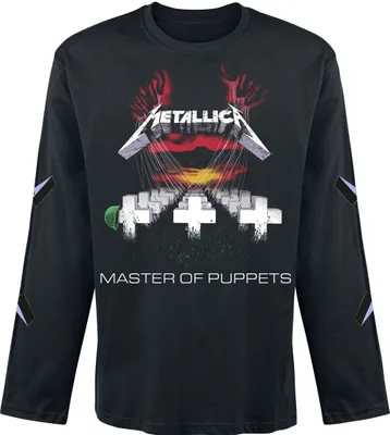 Produktbild von Metallica Langarmshirt Herren Master Of Puppets schwarz S