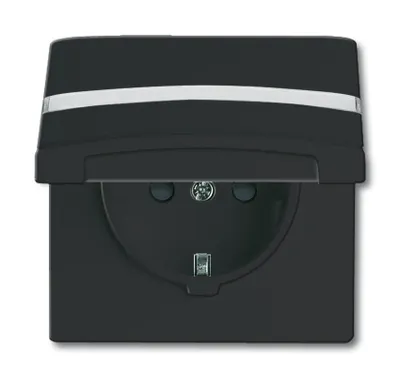 Produktbild von Busch-Jaeger 2064-0-0302, CEE 7/3, 2P+E, Anthrazit, IP44, 250 V, 16 A