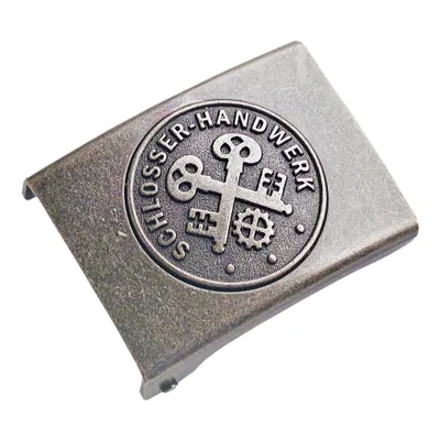 Produktbild von Koppelschloss Schlosser Handwerk und Zunft – vintage - eisengrau - für 4,5 cm breite Koppelgürtel