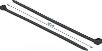 Immagine prodotto di DELOCK KBI hitzebeständig L 380 x B 7,6 mm schwarz 50 Stück