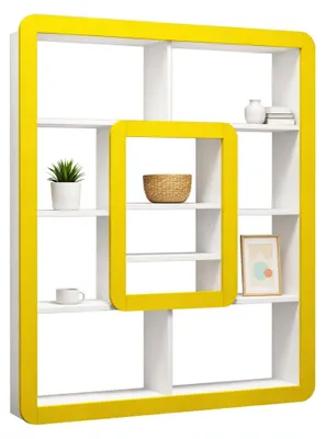 Produktbild von Caltrano - Bücherregal, 108x22x140h cm Weiß, 8 Regalböden