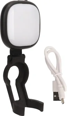Zdjęcie produktu dla Oświetlenie wideo LED o wysokiej jasności, miękka, wielotrybowa regulacja temperatury barwowej, przenośny vlog selfie z klipsem