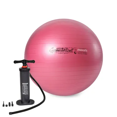 Produktbild von Original Pezzi® Gymnastikball MAXAFE m. Standpumpe - rubinrot