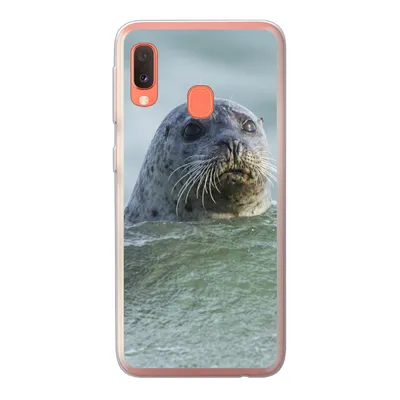 Produktbild von MuchoWow® Handyhülle Schutzhülle Hülle für Samsung Galaxy A20e Nordsee - Seehund - Wasser Silikon Softcase Handy Hülle - Abdeckung