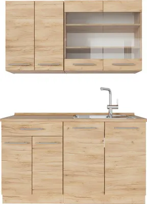 Obrázek produktu pro Jednotková kuchyně Vicco Fame-Line Zlatý mocný dub 140 cm , PD Dub, Model 56902