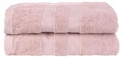Immagine prodotto di Set di asciugamani rosa - cotone - asciugamani rosa - 50x100 cm - bagno