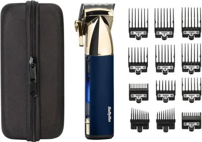 Produktbild von Haarschneider, BABYLISS E992E Super-X Metal, Kabellos, 3h Autonomie, Gold & Navy Edition