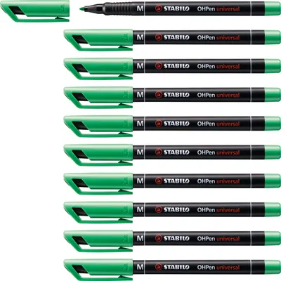 Produktbild von Folienstift - STABILO OHPen universal - permanent medium - 10er Pack - grün