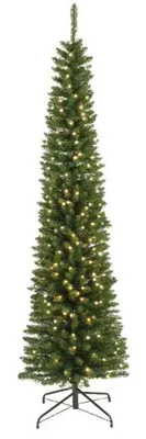 Productafbeelding van Pencil boom prelit H240 D70 cm groen/wit Everlands