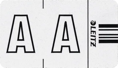 Produktbild von Orgacolor Buchstabensignal A VE=10x250 Stück weiß