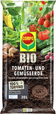 Produktbild von COMPOTomaten- und Gemüseerde 20 l torffrei