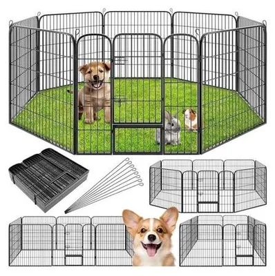 Produktbild von Famanu Hundezaun - Faltbare Tierbox - 80 cm