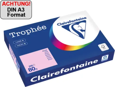 Produktbild von Clairefontaine Kopierpapier 1888PC A3 80g rosa 500Bl