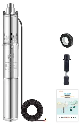 Imagen del producto de Bomba sumergible solar - 400 W de potencia - Bomba centrífuga - 48 V DC - Bomba para jardín - Eléctrica