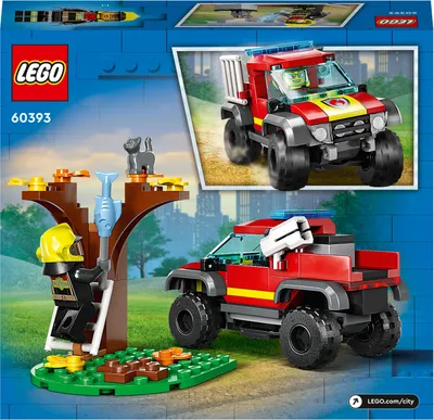 Obrázek produktu pro LEGO City Hasičský tereňák 4x4, Sada na stavění, 5 rok/roky, Plast, 97 kusů, 155 g