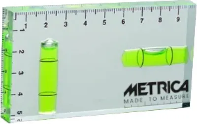 Image de Mini niveau transparent 100x50mm - METRICA - 33036