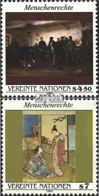 Produktbild von Briefmarken UNO - Wien 1990 Mi 108-109 (kompl.Ausg.) gestempelt Menschenrechte