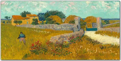 Produktbild von Coloray Bild aus Leinwand 120x60 Leinwand Dekoration - Haus in der Provence Van Gogh