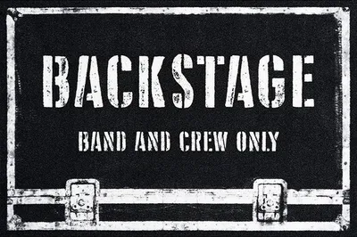 Produktbild von Backstage Fußmatte Band and Crew Only
