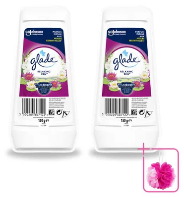 Zdjęcie produktu dla 2 sztuki odświeżacza powietrza Glade Relaxing Zen, żel, 150 g - zestaw ekonomiczny
