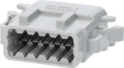 Produktbild von Amphenol AS-12SF 114 Kabeldose ATM-Serie Buchse, Kodierung A, 12-polig, Crimpanschluss Isolationsdurchmesser 1,35mm -