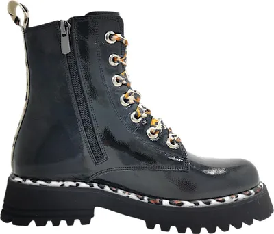 Imagen del producto de 2 Go Fashion: Botas de cordones para mujer, color negro, estilo casual