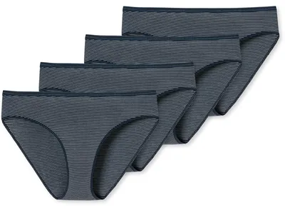 Produktbild von Schiesser Damen Tai-Slip 4-Pack Modal Essentials - blau - Größe 48