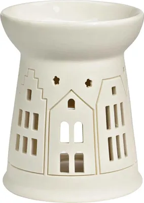 Produktbild von Duftlampe Haus aus Porzellan weiß