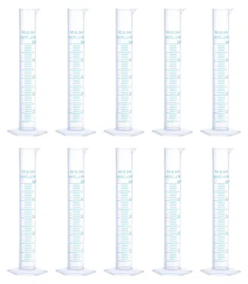 Productafbeelding van QUARKZMAN Kunststof meetcilinder - 50 ml, geschikt voor laboratorium en thuisgebruik