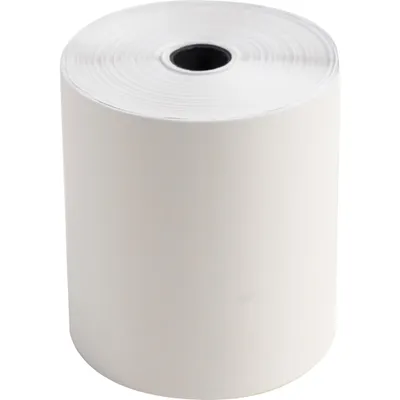 Produktbild von Exacompta 50x Rolle Kasse 2-lagig 57g B: 76mm Kern 12mm L: 25m Weiß 40358E
