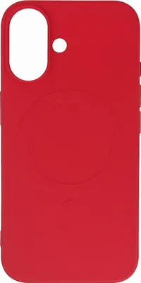 Image de Étui en silicone liquide Magsafe pour Iphone 16 - Rouge