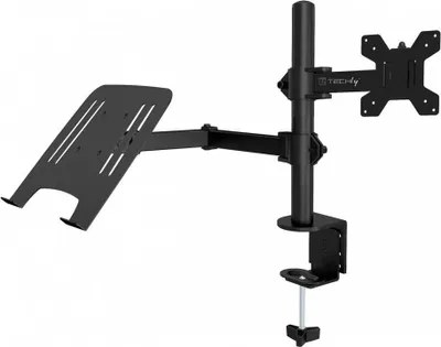 Immagine prodotto di Supporto da tavolo Techly da 13"-32" con ripiano regolabile per laptop da 12"-17"