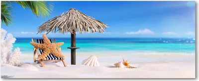 Immagine prodotto di Tulup® Pannello decorativo in vetro - 125x50 - Arte da parete - Pannello decorativo realizzato con vetro temperato di sicurezza - Ideale per la cucina e il soggiorno - Motivi: paesaggi, spiagge, colori blu