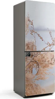 Produktbild von Natürliche Pflanzen am Wasser – Magnetische Kühlschrank Abdeckung – Dekorfolie magnetisch Küche – Kühlschrank Magnet Deko – selbstklebende Magnettafel – Magnetfolie für Kühlschranktür – 70x190 cm