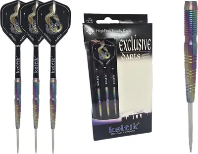 Produktbild von Steeldart Steel Dart Pfeile Keltik Darian 23g Rainbow - 90% Tungsten