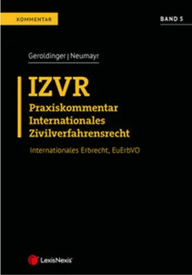 Produktbild von IZVR Praxiskommentar Internationales Zivilverfahrensrecht