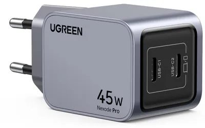 Produktbild von Ugreen Nexode Pro series X707 - Netzteil - GaN - 45 Watt - 2 Ausgabeanschlussstellen (2 x USB-C)
