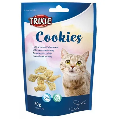 Produktbild von Trixie Cookies mit Lachs und Katzenminze 50 g