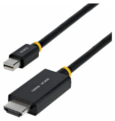 Produktbild von StarTech.com 2m Mini DisplayPort zu HDMI Adapterkabel, 4K 60Hz mit HBR3/HDCP 2.3/DPCP, MDP zu HDMI 2.0, aktiver Video Converter, Mini DisplayPort Desktop zum HDMI Bildschirm, 2 m, Mini DisplayPort, HDMI Typ A (Standard), Stecker, Stecker, Gerade