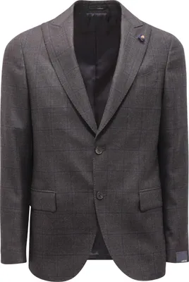 Produktbild von 9433AT abito uomo LARDINI man wool suit grey/blue