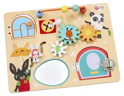 Obrázek produktu pro Rainbow Designs Bing, dřevěná aktivita pro děti od 18 měsíců, Montessori hračka pro rozvoj motoriky