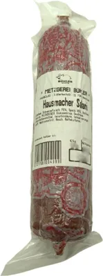 Produktbild von Hausmacher Salami am Stück 250g aus Schweinefleisch und Speck