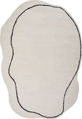 Zdjęcie produktu dla BELIANI Dywan beżowy wiskoza z wełną geometryczny wzór 160 x 230 cm styl nowoczesny glamour