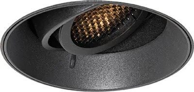 Produktbild von QAZQA - Modern Moderner Einbaustrahler schwarz GU10 rund randlos - Oneon Honey I Wohnzimmer I Schlafzimmer - Aluminium Rund - LED geeignet GU10
