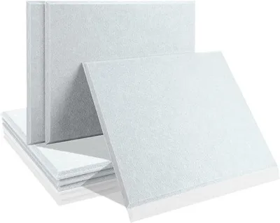 Produktbild von Famanu Akustikpaneele Geräuschdämmung - Selbstklebend - 30x26 cm - Weiß