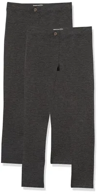 Productafbeelding van A. Essentials: Meisjesbroek van joggingstof, slim fit, 2-pack