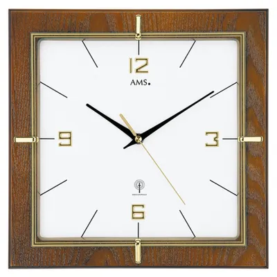 Produktbild von AMS Funk-Wanduhr, Funkwerk, 29x29x5cm, 5834